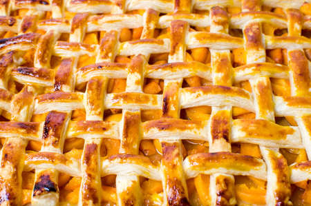 Sweet pie with golden crustの写真素材