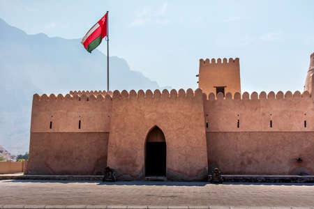 Bukha fort in Musandam Oman, Middle eastern architectureの写真素材