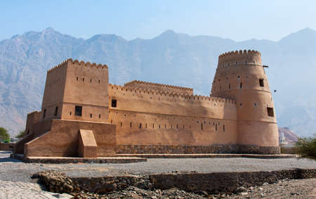 Bukha fort in Musandam Oman, Middle eastern architectureの写真素材