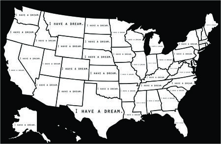 I have a dream note written on each USA state