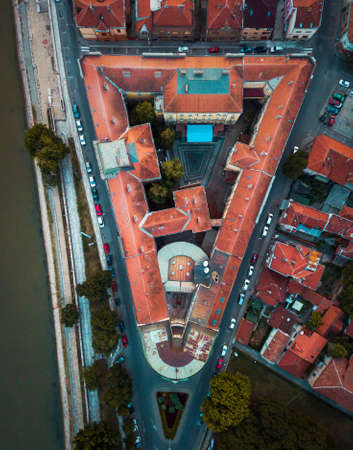 City of Nis University building aerial view in south Serbia