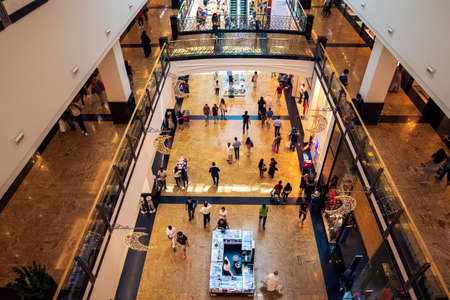 Dubai, United Arab Emirates - June 3, 2018: Interior of the Mall of the Emirates, one of the largest shopping malls in Dubai emirate of United Arab Emiratesのeditorial素材