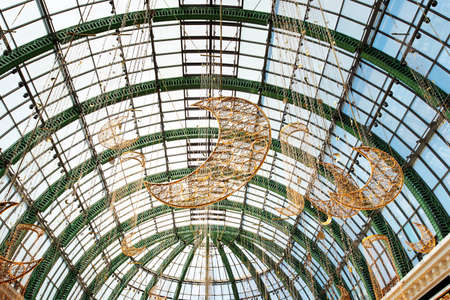 Dubai, United Arab Emirates - June 3, 2018: Interior of the Mall of the Emirates, one of the largest shopping malls in Dubai emirate of United Arab Emiratesのeditorial素材