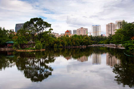 Green lake in Kunming the capital of Yunnan province of China