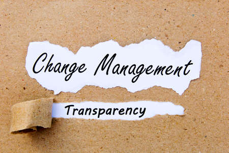 Change Management - Transparency - successful strategies for change managementの写真素材