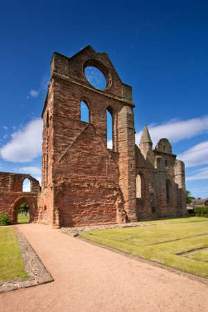 Arbroath Abbey, Angus, Scotlandの写真素材