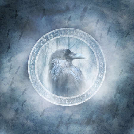 Pagan Raven Spiritの写真素材