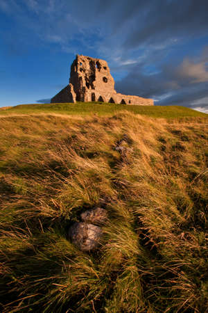Auchindoun Castle, Dufftown, Moray, Scotlandの写真素材
