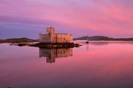 Kisimul Castle, Isle of Barra, Outer Hebrides, Scotlandのeditorial素材