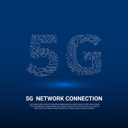 5G network connection, fastest internet technology for new future
