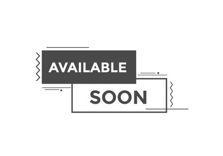 available soon button. available soon colorful template for website. available soon speech bubbleのイラスト素材