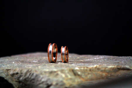 Wedding Ring Goldの写真素材