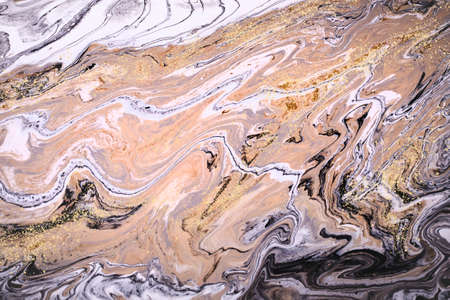 Abstract art. Beautiful marble effect. Luxury and natural.の写真素材