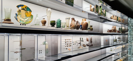Chemnitz, Germany 11-12-2022. Archaeological museum of Saxony. Spectacular exhibition presents human...