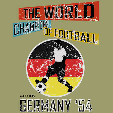 Grunge style world football theme vol 5, vectorのイラスト素材
