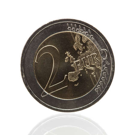 Two Euro Coinの写真素材