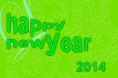 new year card with green backgroundの写真素材
