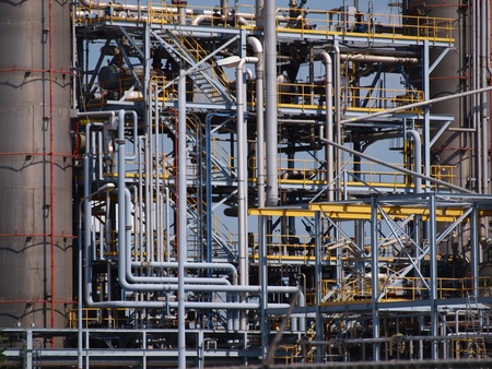 Detail of the pipes of a chemical plant