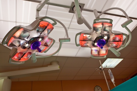Working Surgical Lights during an Operation