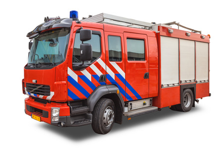 Fire Fighting Engine Isolated on White