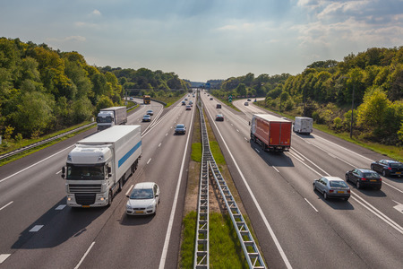 A12 Freeway Traffic seen from Above