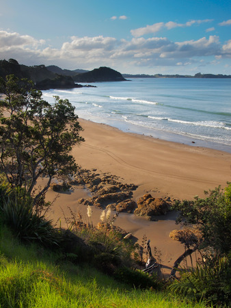 Sand, Rock and Surf at Bay of Islandsの写真素材