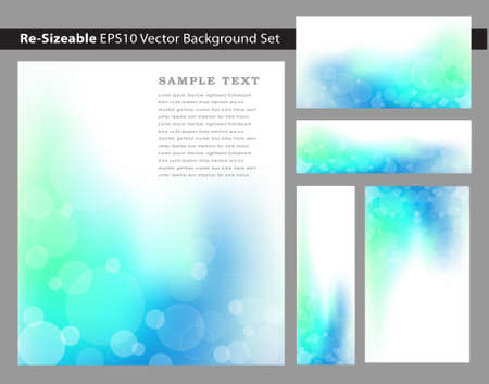 Re-sizable Abstract Cool Blue EPS10 Vector an jpg Background Templates with circle graphics and plenty of text space.のイラスト素材