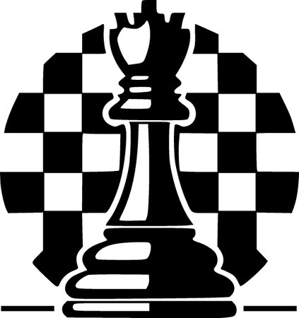 Chess.Vector illustration ready for vinyl cutting.のイラスト素材