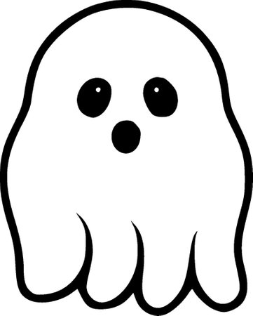 Ghost - minimalist and flat logo - vector illustrationのイラスト素材
