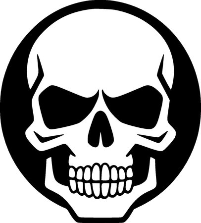 Skull - high quality vector logo - vector illustration ideal for t-shirt graphicのイラスト素材