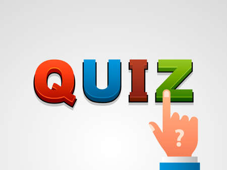Quiz concept. Vector illustration. Element template for design.のイラスト素材