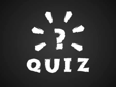 Quiz concept. Vector illustration. Element template for design.のイラスト素材
