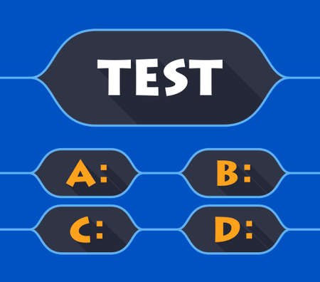 Test concept. Vector illustrationのイラスト素材