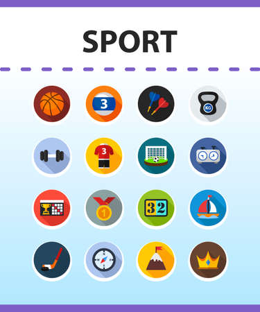 Sport flat icon concept. Vector illustration. Element template for design.のイラスト素材