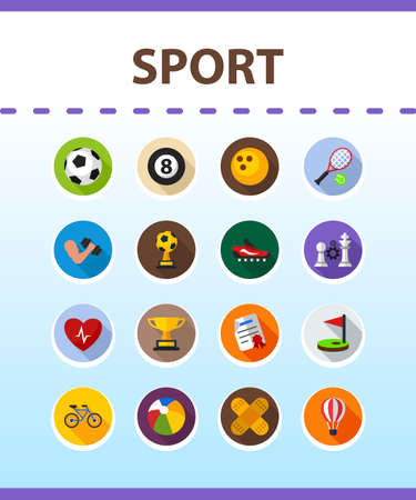 Sport flat icon concept. Vector illustration. Element template for design.のイラスト素材