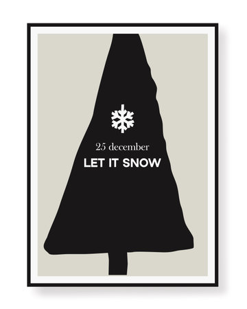 Merry Christmas and Happy New Year Set of backgrounds, greeting cards, posters, holiday covers. Design templates in modern minimalist style for web, social media, printのイラスト素材