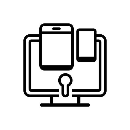 Total security iconのイラスト素材