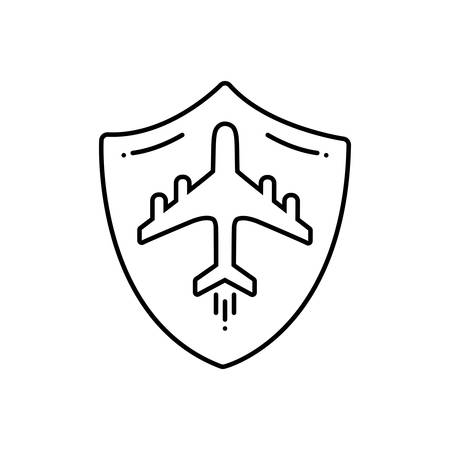 Travel insurance iconのイラスト素材