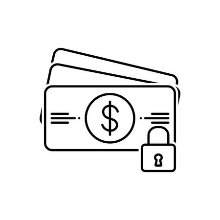 Payment protection iconのイラスト素材