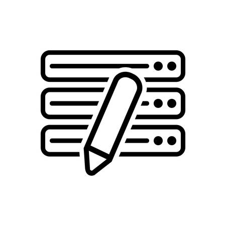 Data edit iconのイラスト素材