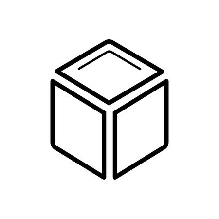 Cube iconのイラスト素材