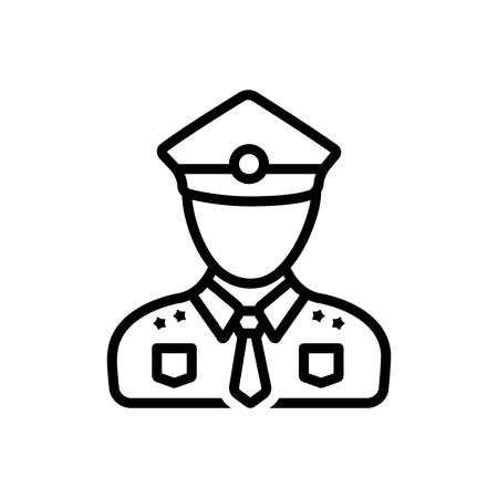 Policeman iconのイラスト素材