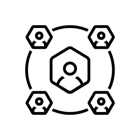 Social service iconのイラスト素材