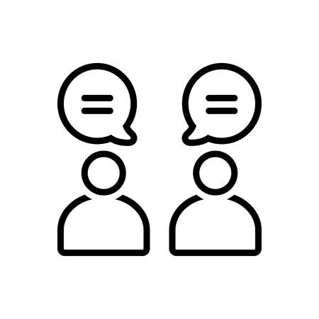 Discussion iconのイラスト素材