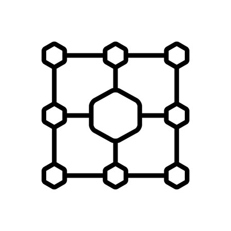 Network structure iconのイラスト素材