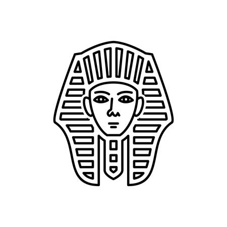 Egyptian face iconのイラスト素材