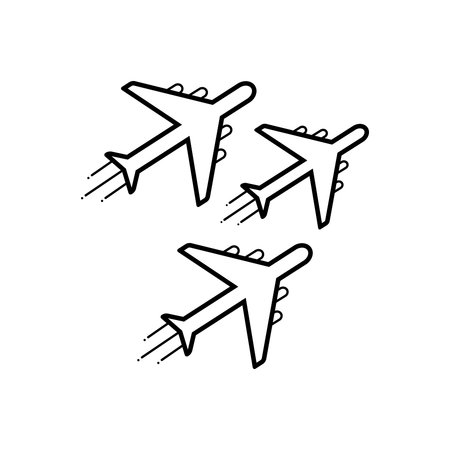 Jet exhibit  iconのイラスト素材