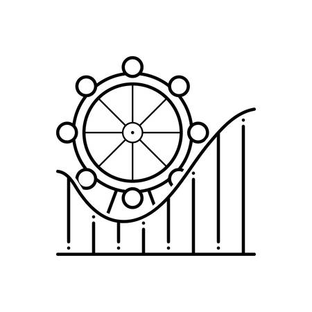 Amusement park iconのイラスト素材