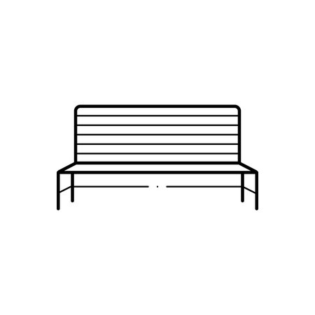 Metal bench iconのイラスト素材