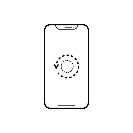 Restart phone iconのイラスト素材